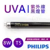 【飛利浦PHILIPS】UVA紫外線8W黑燈管 波蘭製 TL 8W BLB / TL-8WBLB