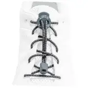 - Elastic No Tie Shoelaces 1 Size Fits All for 48-Inch Reflective Storm Gray