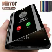 360° View Mirror Leather Flip Stand Case Cover For iPhone 15 14 13 12 11 Pro Max