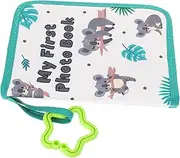 OFFIGAM Album Photo Cloth Book Soft Album Cloth Photo Book Record Faux First Soft S Plush Scrapbook Green Pvc