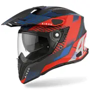 Airoh Commander Boost Motocross Helmet, red-blue, Size S for Men Red Blue
