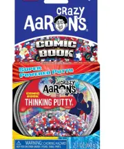 New Aaron's Crazy Thinking Putty Comic Book 2.1oz