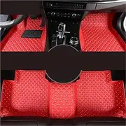 Car Front Floor Mats for Benz E-Class W211 2002-2008 E200-E500 Custom Car Floor Mats Auto Carpets Foot Coche Accessorie(Red10)