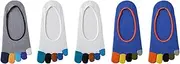 [svlftecon] Unisex Toe Socks No Show Five Finger Socks for Summer Silicone Non-Slip Series 4