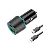 Fast USB C Car Charger 20W Power Delivery Quick Charge 3.0 Car Adapter with Type C-C Cable
