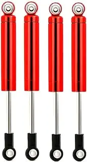 Shock Absorber 1/10 Built-in Spring 62/72/82/92/102mm RC Crawler Truck Off-Road Crawler Car Axial SCX10 90046 TRX-4 Redcat Remote Control Car Steering Shock(PCS 92mm Red)