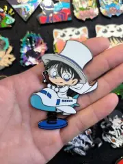 Detective Conan Kaito Kid the Phantom Thief Enamel 3.0" Pin Metal Badge Figure