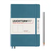 Notebook Hardcover, Plain, 251 Numbered Pages (Stone Blue) - A5