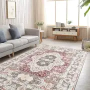 Area Rugs for Living Room Area Rug Living Room Washable Rugs Vintage 6x9 Red