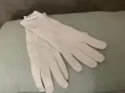 NEW Macy’s Charter Club 100% CASHMERE 2-PLY Ivory/Cream Gloves GIFT Lush Luxe