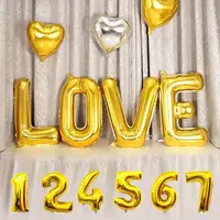 在飛比找momo購物網優惠-【野思】32吋色金色 字母/數字鋁膜氣球(氣球 生日氣球)