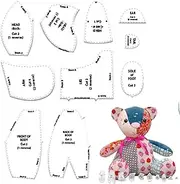10/12/15 inch Bear Template Ruler Set - Bear Sewing Template Pattern,Quilting Template Ruler,Beginner Craft Bear Sewing Ruler Set for Use in Quilting,Sewing,and Craft Projects