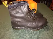 Doc Martens Dark Brown Boots Size Men 12 US 8 Eye Reg Toe New Made in China