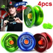 4X Professional Yo-Yo Kids Toy Boys Gift Magic YoYo Bundle Bearing Ball