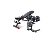 Powertrain 48KG Adjustable Dumbbell Set (Blue) & Stand with FID Weight Bench