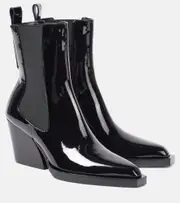 [Zimmermann] Zimmermann Drew patent leather ankle boots AU 5 black