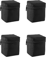 Mellisso 4X Camera Lens Bag DSLR Padded Thick Shockproof Protective Pouch Case Lens Pouch for DSLR Camera