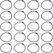uxcell 30Pcs 5 Inch Ball Bead Chain, Metal Ball Chain with Connectors for Keychain Hanging Ornament Tag Jewelry Necklace Christmas Decoration,Light Purple
