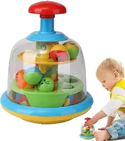 Ball Popper Toy - Portable Press Spinner Game - Creative Push Rotating Ball Popper Active Toy for Toddler, for Sensory and Fine Motor Development