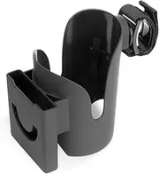 zolyet Stroller Cup Holder 2 in 1 Universal Cup Holder Rack Bottle Holders Adhesive S Attachme Fits Any Tube Shape for gy Pushcha Wheelcha Bike