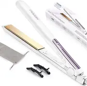 Faszin Hair Straightener, Fast Heating Titanium Flat Iron with Negative Ions to Create Sleek Style, 3D Floating Wide Plate for Both Thick & Thin Hair, Dual Voltage & 11 Levels Adjustable Temp(AU Plug)