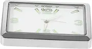 Car Clock Auto Clock Small Dashboard Clock Car Interior Clock Auto Mini Clock Car Dash Clock Vehicle Clock Car Digital Clock Clockwork Auto Dashboard Clock Tiny Clock Alloy Silver