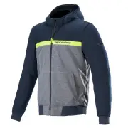 Chrome Street Hoodie Dark Navy Dark Gray Melange