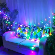 20LEDs Christmas Bells LED String Light Battery Operated Fairy Lights Xmas Home Decor