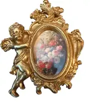Vintage Gold Cherub Ornate Picture Frame D