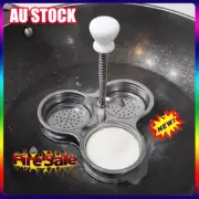 3 Cell Stainless Steel Egg Poacher-Poaching Pan Steamer Eggs Boiler Cooking Mold