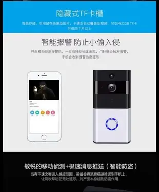 無線wifi門鈴影像對講機~手機APP監看對講機無線呼叫器
