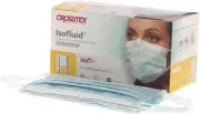 Crosstex GCITQ Isofluid Earloop Face Masks ASTM Level 1 Turquoise 500/Bx