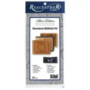 Realeather Silver Edition Leathercraft Kit-Standard Billfold (Pack of 3)
