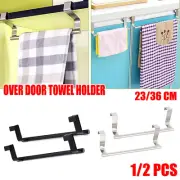 Hook Rack Bathroom Rail Tea Towel Holder Cupboard Hanger Kitchen Over Door Bar