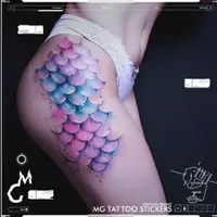 在飛比找蝦皮購物優惠-【Fish飾品鋪🌸 】-MG TATTOO  美人魚大麵積魚