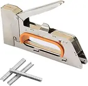 Poemtian Staple Gun with Staples Heavy Duty Staple Gun Stapler Upholstery Staple Gun Heavy Duty Manual Staple Gun for Upholstery, Fixing Material, Decoration, Carpentry, Furniture