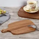 Hangable Wooden Chopping Blocks Natural Bread Plate Cheese Board Hotel