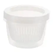 3Pcs Home Food Refrigerator Draining Sealed Bowl Scallion Ginger Garlic Storage Box