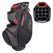 Sun Mountain C130 Cart Bag - Steel / Black / Red