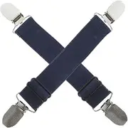 Motorcycle Boot Straps Holders Elastic Strap Clips Metal Elastic Band for Secure Pant Attachment 2 Pieces