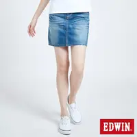 在飛比找momo購物網優惠-【EDWIN】女裝 MISS EDWIN503基本牛仔短裙(