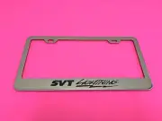 SVT LIGHTNING - STAINLESS STEEL Chrome Metal License Plate Frame w/Screw caps