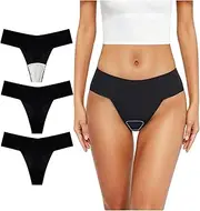[KAOBIO] Women Camel Concealer Cover Panties Seamless Breathable G-String Thongs No Feminine Panty Lines Hider Underwear