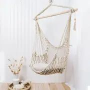 Salvador Macrame Hanging Hammock Chair - Natural