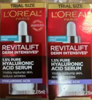 L'oreal Paris Revitalift 2x Derm Intensives Serum .5oz Hyaluronic Acid Face