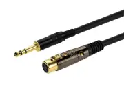 Monoprice XLR Female to 1/4in TRS Male Cable - 6 Feet | 16AWG, Gold Plated