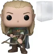 Lord of The Rings - Legolas Funko Pop! Vinyl Figure (Bundled with Compatible Pop Box Protector Case), The Lord of The Rings - Legolas, Multicolored, 3.75 inches