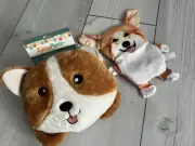 Zippy Paws Corgi Plush Squeaky Dog Toys Stuffy Set Piggy Poo And Crew Crinkle