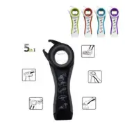 5in1 Beer Bottle Can Opener Kitchen Anti-Slip Beer Cap Rotary Bottle Opener Tool