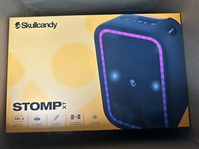 NEW Skullcandy Stomp Portable Waterproof Bluetooth Speaker With LED Lighting